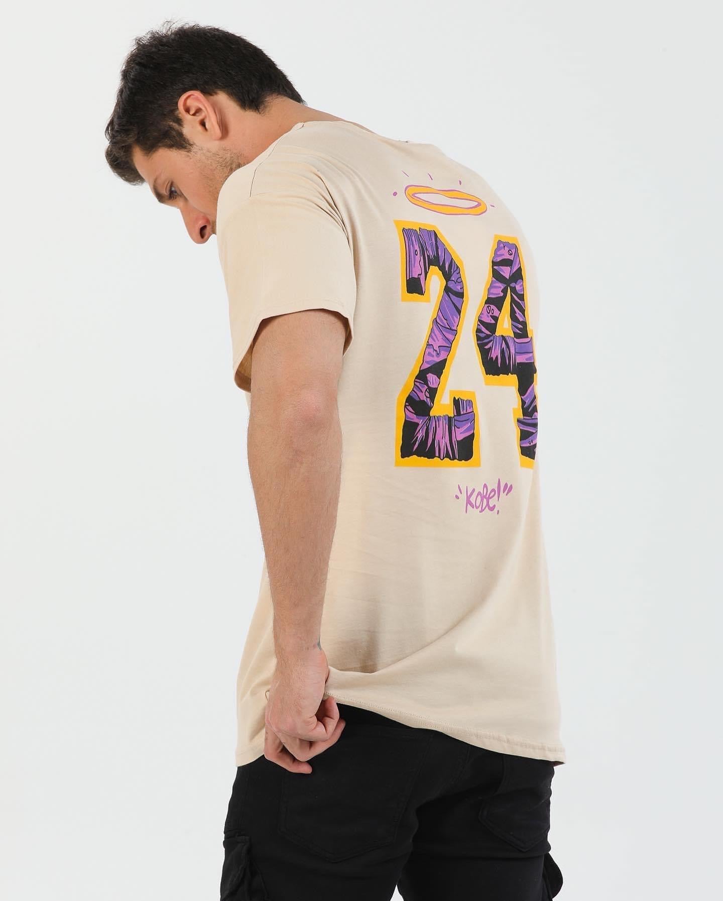 Bej 24 Kobe Sırt Baskılı Oversize T-shirt